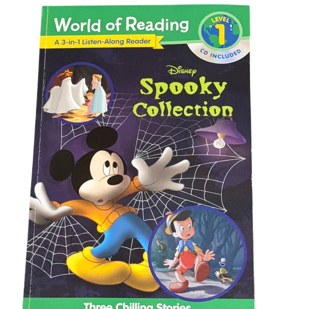 NEW Disney Spooky Collection‎ 3-in-1 World of Reading Level 1 CD Included Mickey